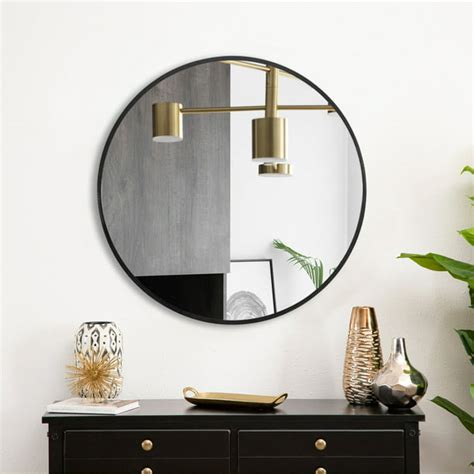 Round Mirrors Wall Decor Circle Mirror Bathroom Wall Mounted Make Up ...