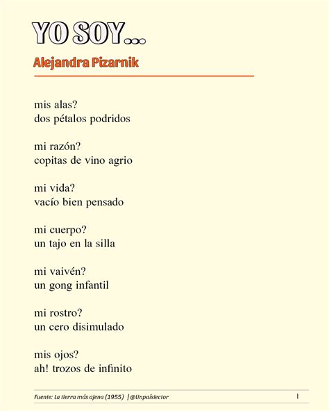 Un País Lector - Te invito a leer el poema "Yo soy..." de...