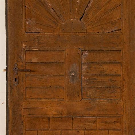 Antique Vintage Barn Door With Starburst Pattern