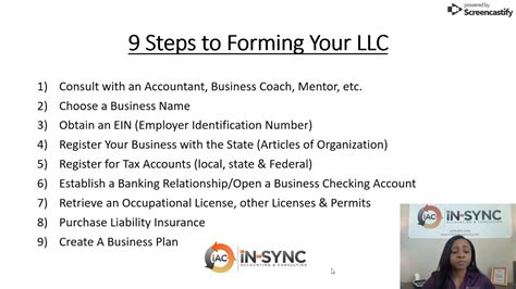 9 Steps to Forming Your LLC - YouTube