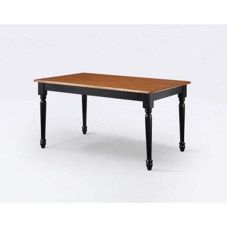 Traditional Style Dining Table 6 Seater Autumn Lane Farmhouse Furniture Black And Oak New ...