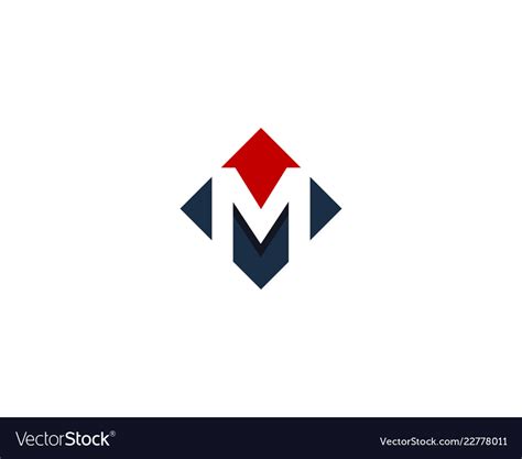 Letter m logo icon design Royalty Free Vector Image