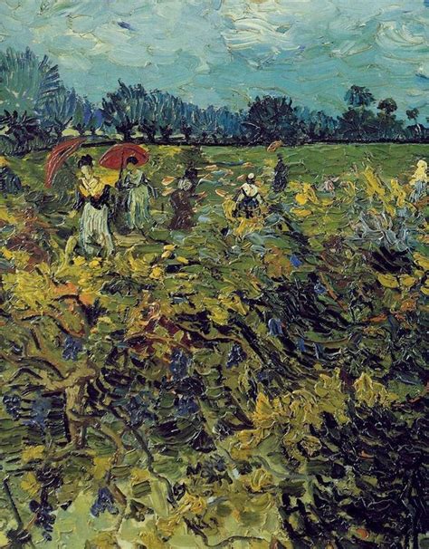 The Green Vineyard (Detail) - Vincent van Gogh 1888 Dutch 1853-1890 ...