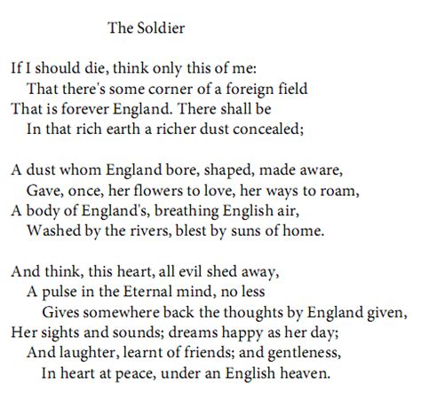 The Soldier by Rupert Brooke | Short poems, Words, Poetry