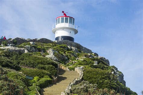 South Africa, Cape of Good Hope, Cape Point Lighthouse stock photo