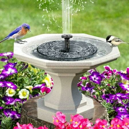 Bird Bath Fountain Solar Powered Water Pump Floating Outdoor Pond Garden Pool | Walmart Canada