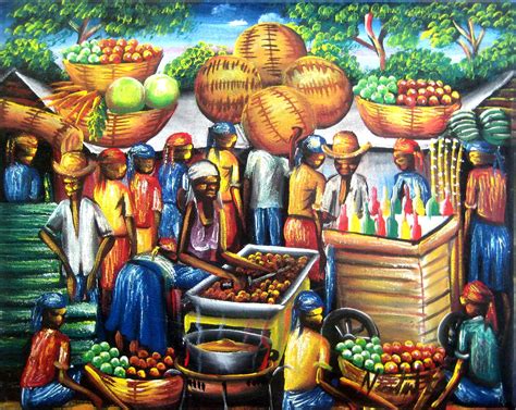 Caribbean Art, Haitian Painting, Haitian Art, Art of Haiti, Original Painting, Canvas Painting ...