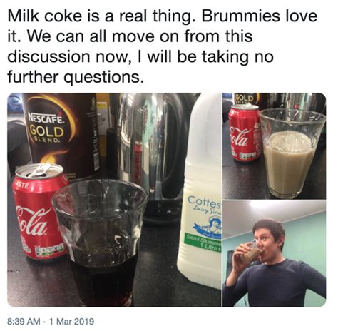 Milk coke is a real thing. Brummies love it. We can all move on from ...