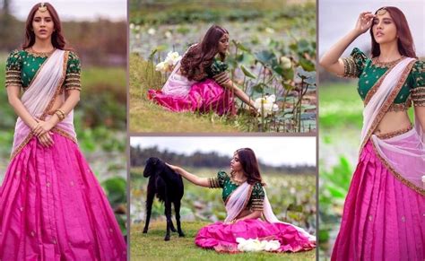 Pics: Nabha Shows Her Beautiful 'Nabhi' | greatandhra.com