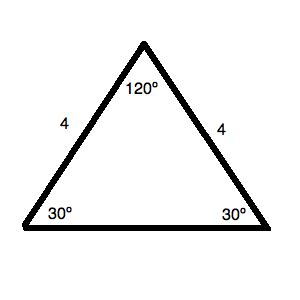 How to find the area of an acute / obtuse isosceles triangle - ACT Math