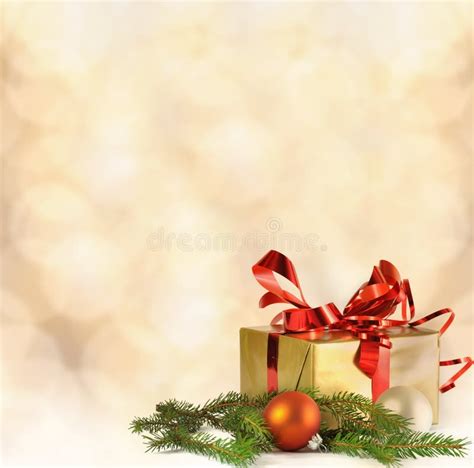Christmas Photo of Red and Gold Ornaments Strung on Plaid Ribbon Stock Photo - Image of holiday ...