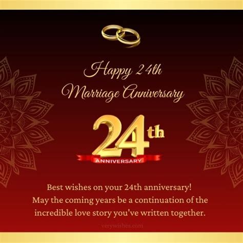 475+ Best 24th Marriage Anniversary Wishes - Very Wishes