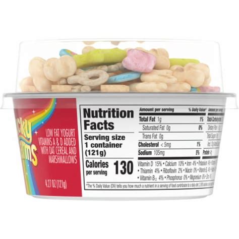 Yoplait Vanilla and Lucky Charms Cereal Kids Low Fat Yogurt Cup, 4.27 ...