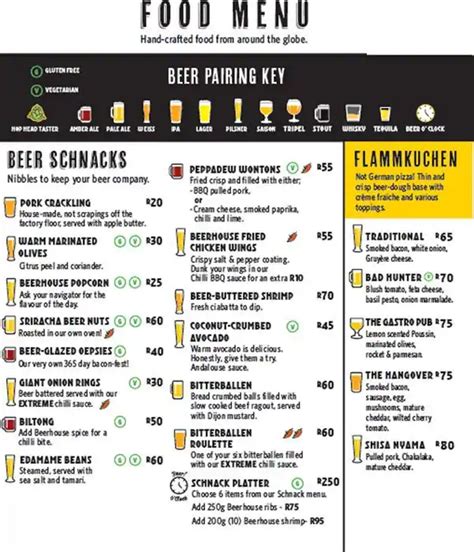 Beerhouse on Long Menu, Menu for Beerhouse on Long, CBD, Cape Town - Zomato SA