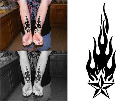 Todds Forearm Flame Tattoo by PacoDe79 on DeviantArt, #TattooSymbols click for more. | Flame ...