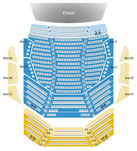 A New Season Seat Map, Myrtle Woldson Performing Arts Center | Gonzaga ...