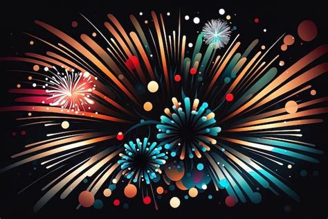 Premium Photo | Artistic abstract fireworks wallpaper design