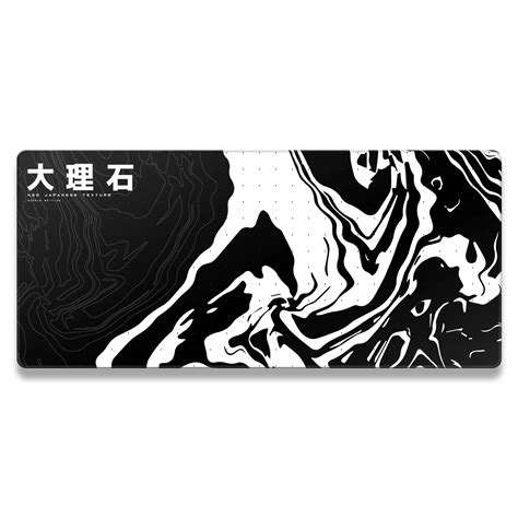 Topographic Marble Deskmat │ Topographic Mousepad by PigModding