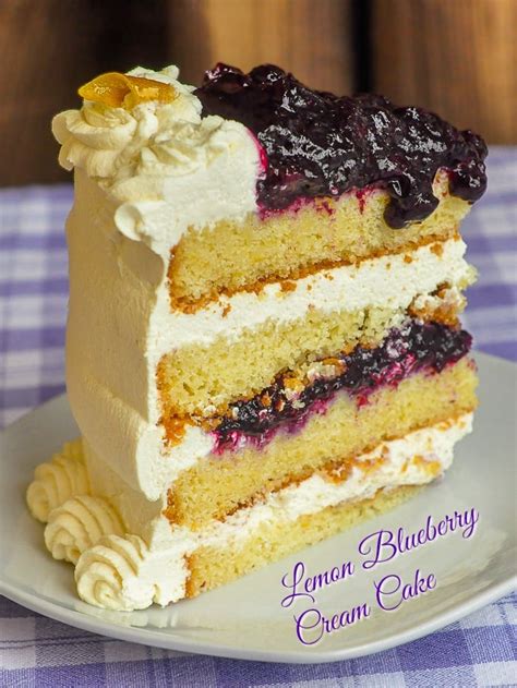 Lemon Blueberry Cream Cake - a winning flavour combo for any occasion!