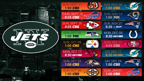 NY Jets 2016 Wallpaper Schedule : nyjets