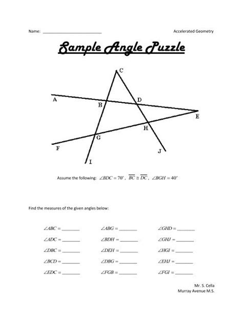 Sample Angle Puzzle