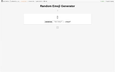 Random Emoji Generator ― Perchance