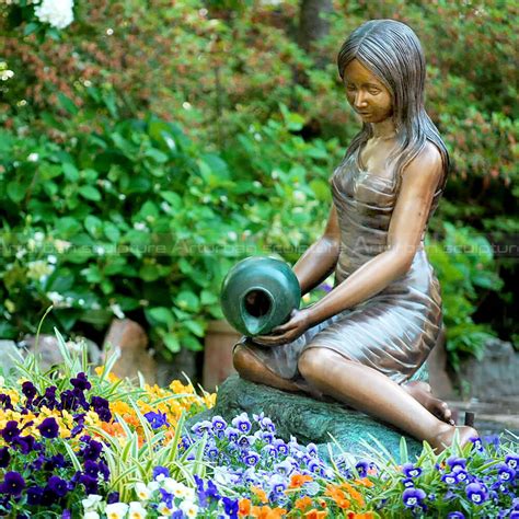 Lady Pouring Water Fountain