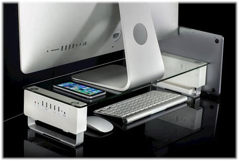 Customer Reviews: Mount-It! Monitor Stand with USB White MI-7266 - Best Buy