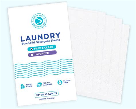 Sample Pack of Eco-Friendly Laundry Detergent Sheets, 10 Loads – Seas of Action