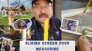 How to measure a sliding screen door