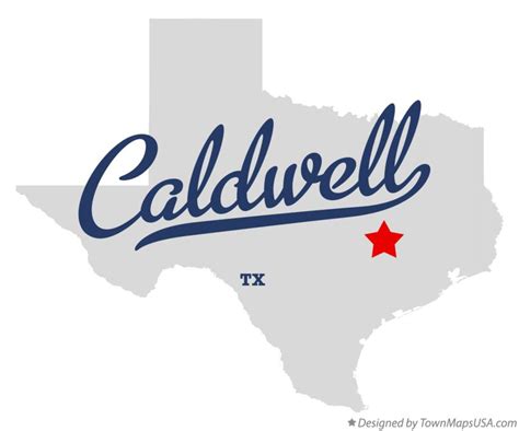 Map of Caldwell, TX, Texas