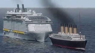 Allure Of The Seas Vs Titanic - How Big Is The Symphony Of The Seas Mighty Cruise Ships Youtube ...