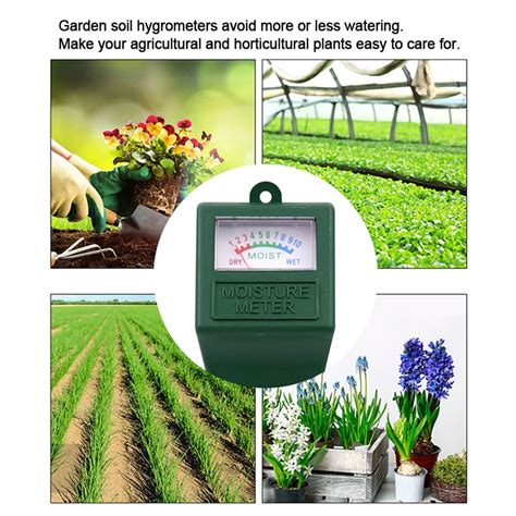 Square Green Color Single Probe Soil Meter Soil Moisture Meter for Lawn ...