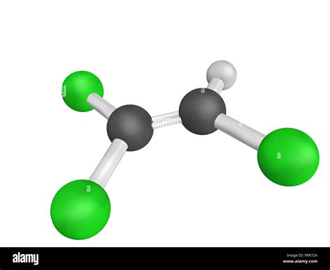 Chemical structure trichloroethylene tce pollutant hi-res stock ...