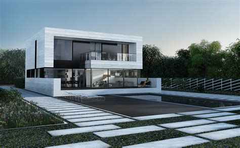 single-family dwelling house on Behance