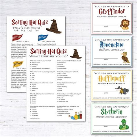 Free Printable Hogwarts Sorting Hat Ceremony — Krafty Planner