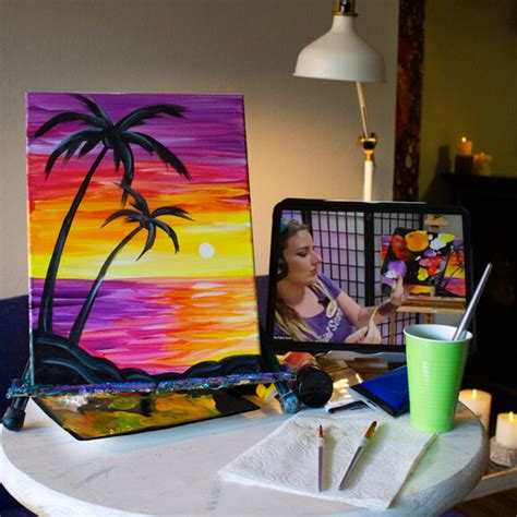 Virtual Painting Party - Celebrate From Home & Paint With Friends Online