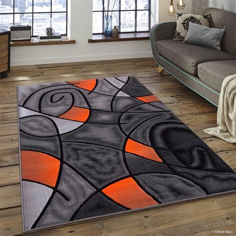 Orange And Grey Living Room Decor, Orange Bedroom Decor, Orange Rooms, Orange Decor, Grey Decor ...