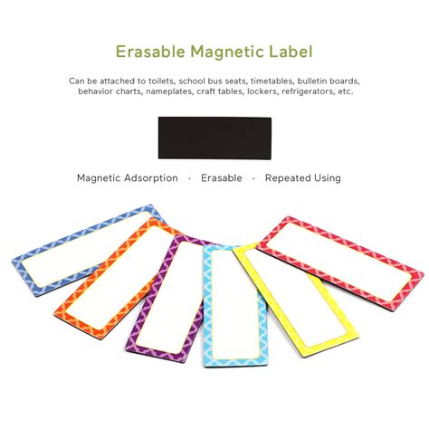 Magnetic Dry Erase Labels Whiteboard Stickers Name... – Grandado