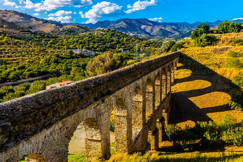 A Roman Aqueduct, Almunecar, Costa Tropical, Granada Province ...