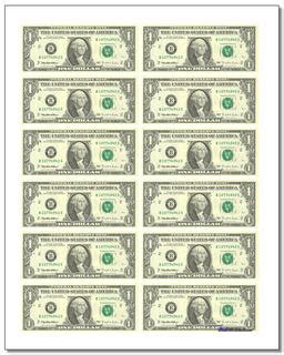 Money: Printable Play Money