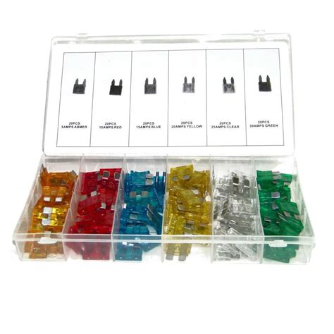 120 pc Assorted Car Fuse Auto Trucks SUV's Replacement fuses regular ...