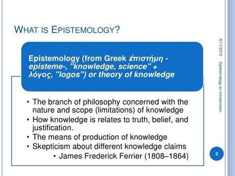 Epistemology