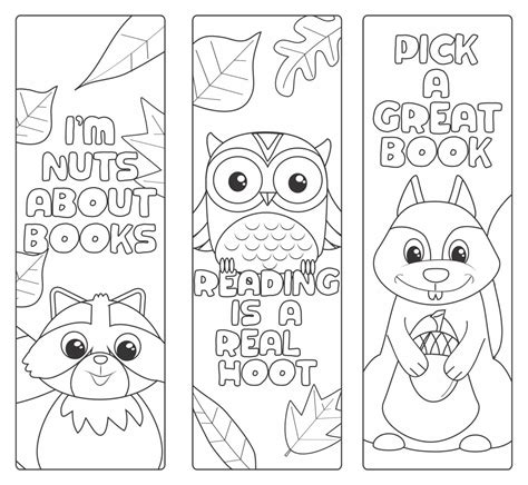 Участвуйте в веселье и творчестве с помощью Bookmark Coloring Pages