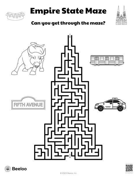 Empire State Maze • Beeloo Printable Crafts and Activities for Kids