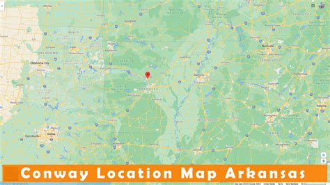 Conway, Arkansas Map