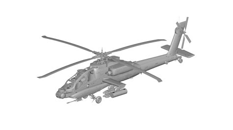 3D file Boeing AH-64 Apache・Template to download and 3D print・Cults