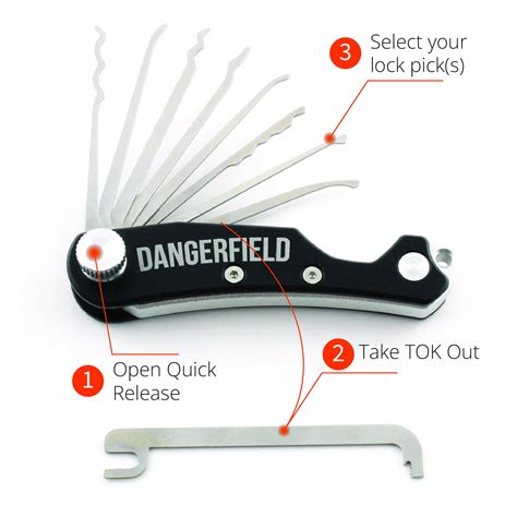 Dangerfield SKELETON Lock Pick EDC Covert Entry Multi-Tool