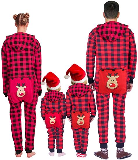 E.W Apparel One Piece Christmas Pajamas-Matching Family Onesie Pajamas for Kids Teens and Adults ...