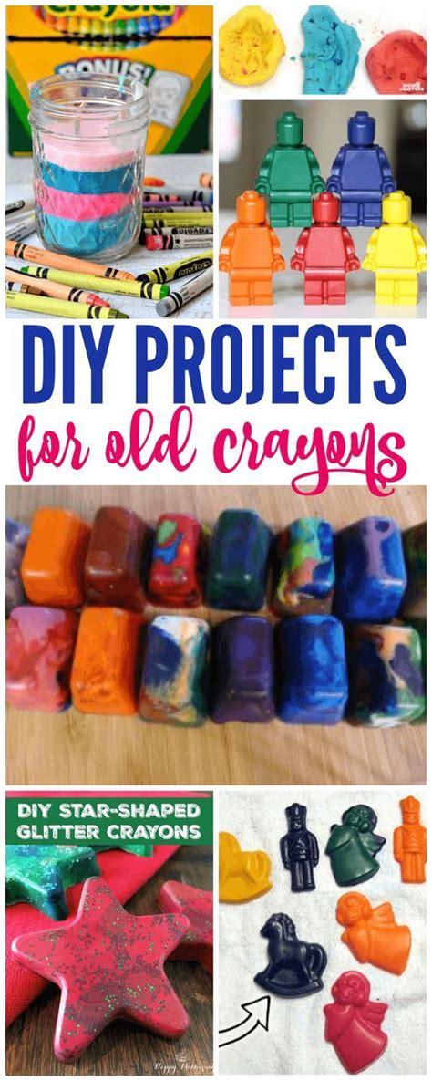 How to make old crayons new again! DIY Projects for old crayons! Great ...